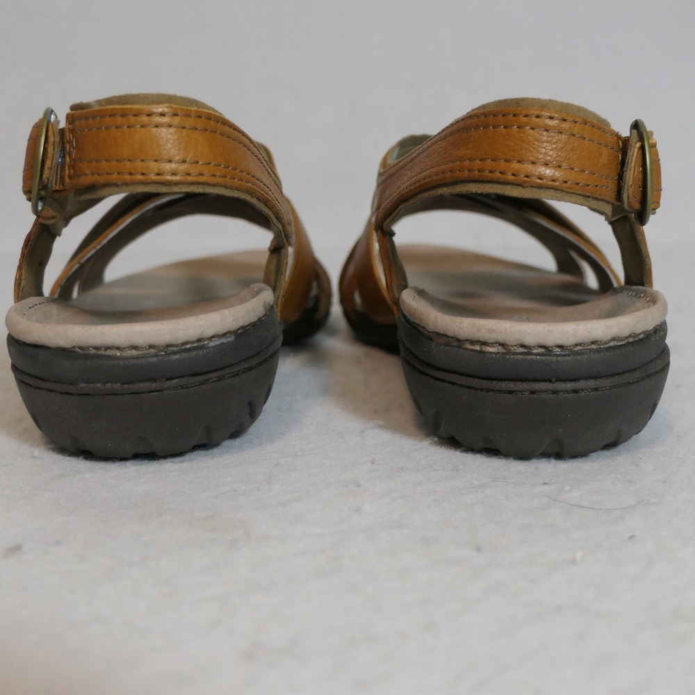 NIB Merrell Womens Bassoon Sandals 9 Tan Leather Strappy Gorpcore Granola J46248 - Picture 3 of 9